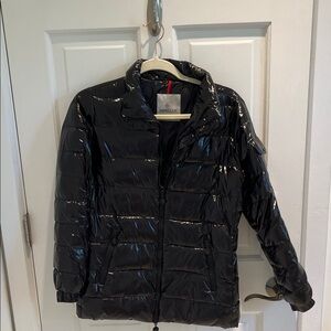 Moncler Shiny Black Quilted Jacket
